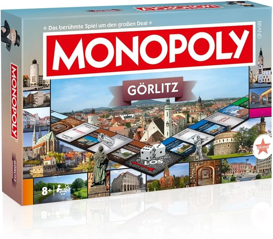 Monopoly Görlitz – Stadt-Edition von Winning Moves | Brettspiel mit Görlitz‑Sehenswürdigkeiten für 2–6 Spieler ab 8 Jahren | Geschenkidee & Souvenir
