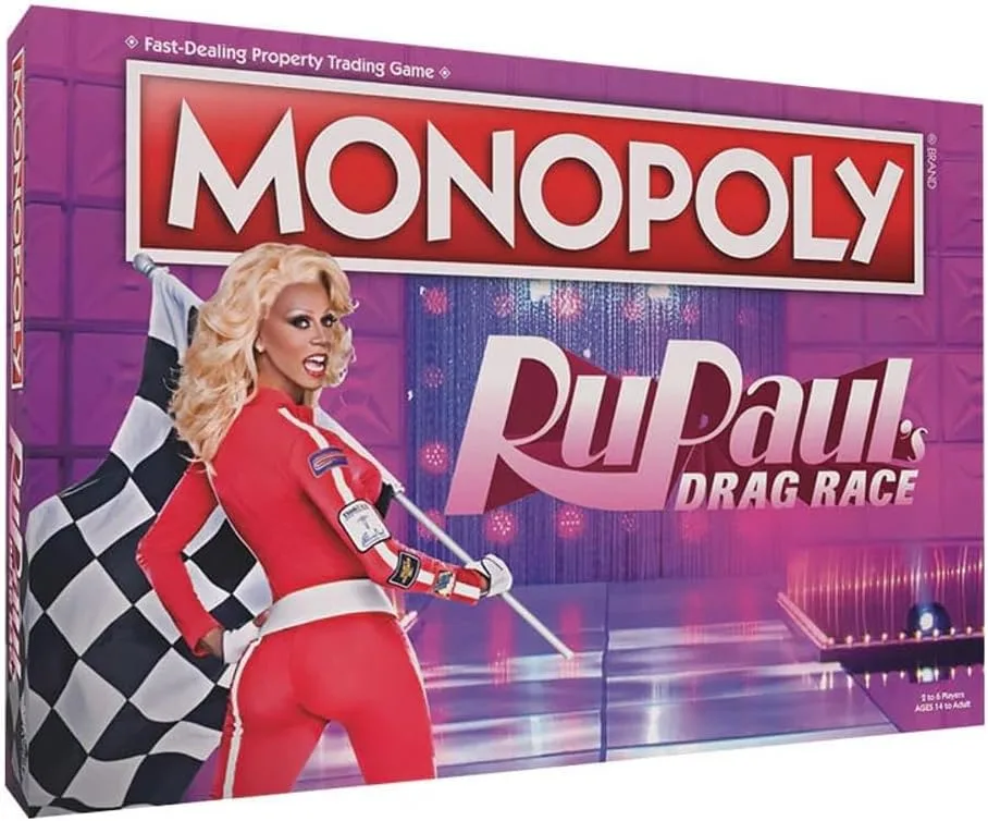 Winning Moves RuPaul's Drag Race Monopoly-Brettspiel, Familienspiel, perfekt für 2–6 Spieler und ein tolles Geschenk für Fans ab 14 Jahren