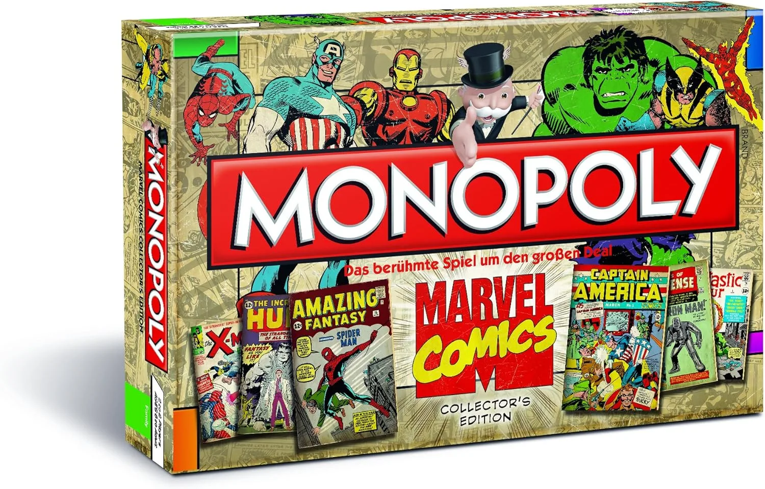 Winning Moves 43270 - Monopoly Marvel Comic Book