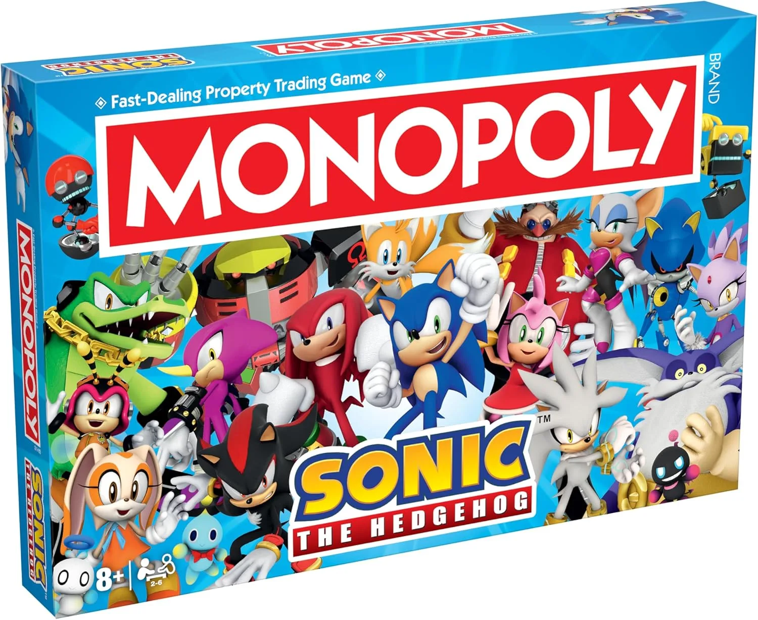 Winning Moves Sonic The Hedgehog Monopoly-Brettspiel für 2-6 Spieler und EIN tolles Geschenk für Fans ab 8 Jahren