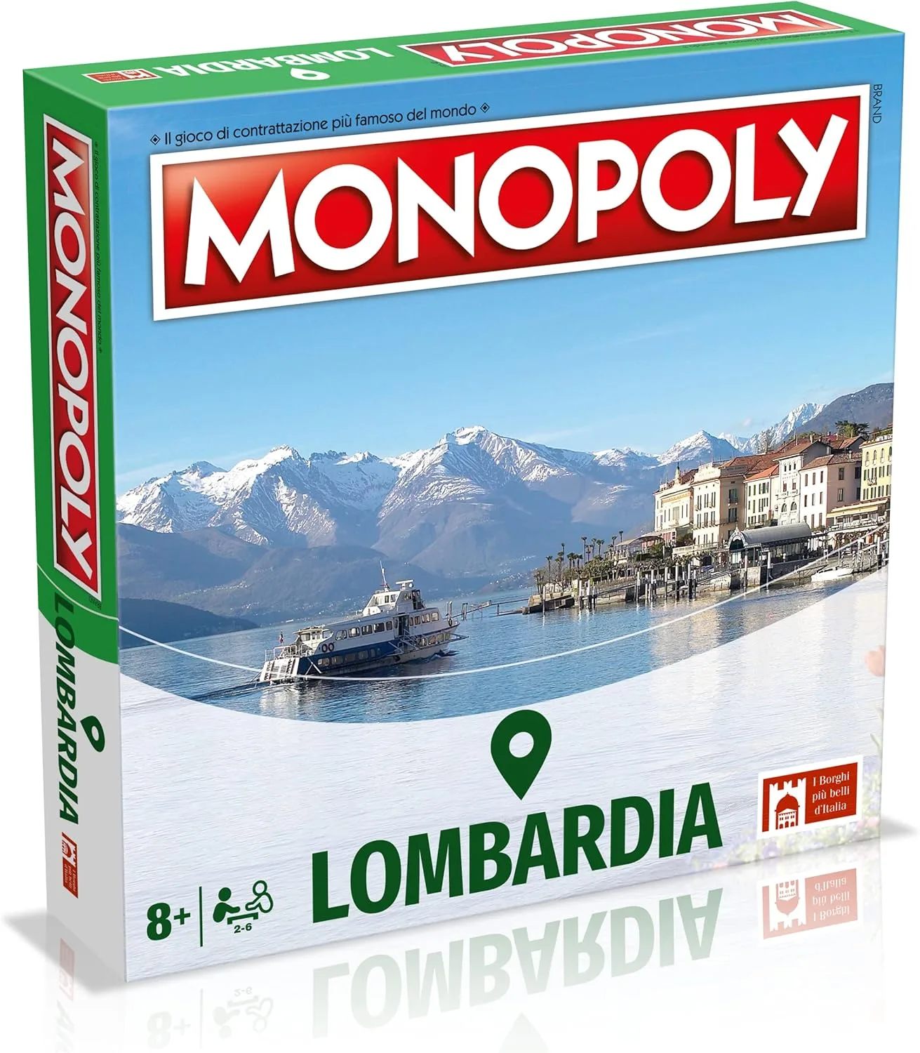 Winning Moves, Schönste Dörfer Italiens Lombardei Edition, italienische Edition, Familienspiel ab 8 Jahren +