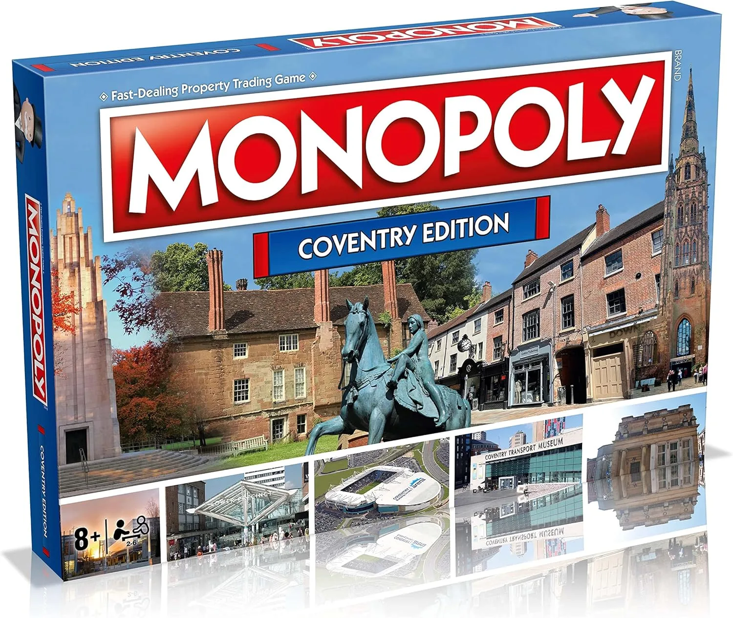 Coventry Monopoly Brettspiel - Winning Moves - 2-6 Spieler - Ab 6 Jahren