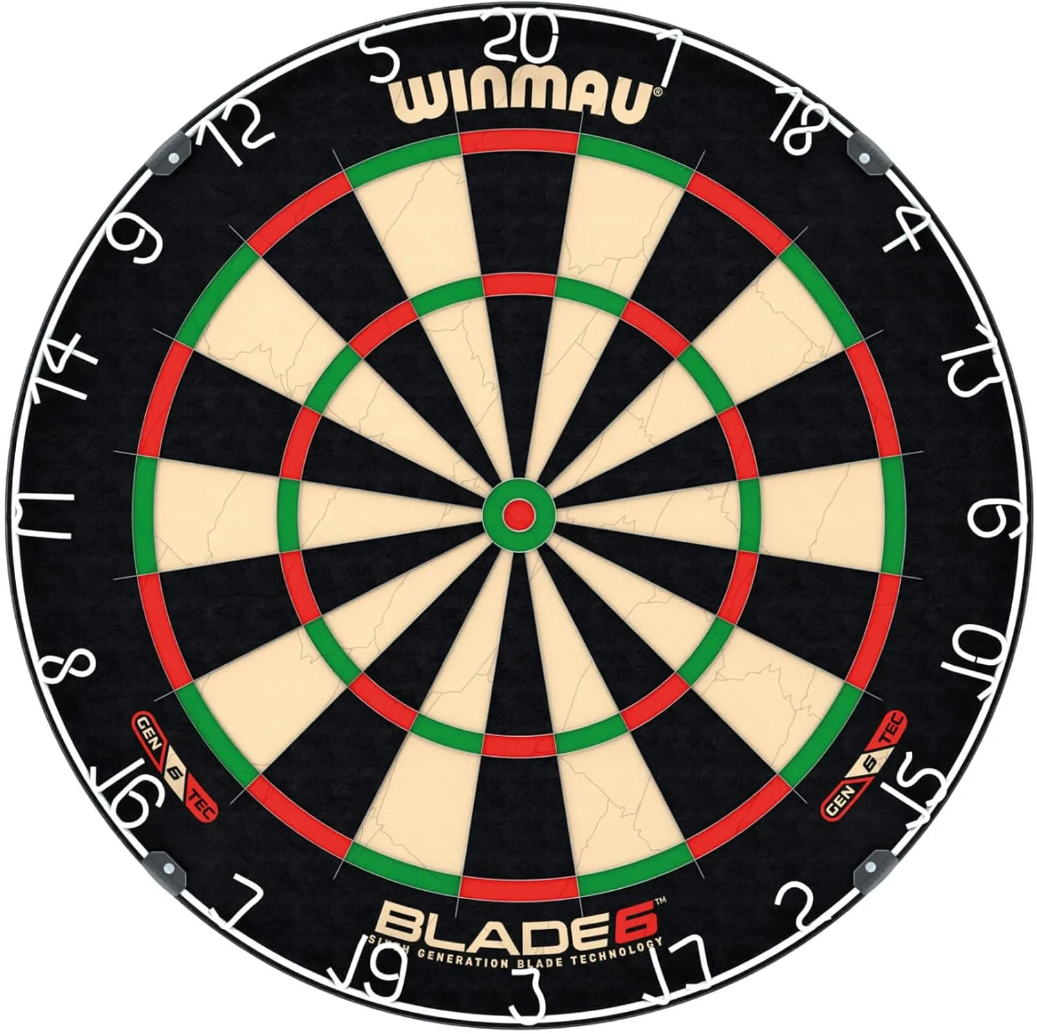 WINMAU Darts Blade 6 Professional Bristle Dartboard with Official Tournament Specifications | Endorsed by The PDC