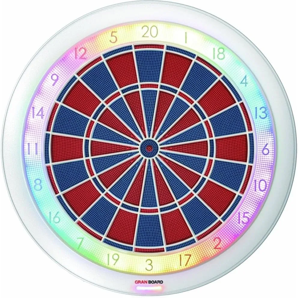 GranBoard 132 Smartboard, Turniermaße, Schwarz, Weiß, Rot, Grün