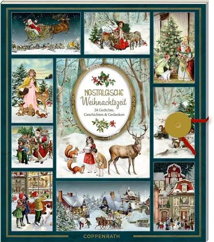 Coffee-Table-Adventskalender - Nostalgische Weihnachtszeit: 24 Gedichte, Geschichten und Gedanken: großformatige Schmuckausgabe mit edlem ... Deko-Anhängern (Literarische Adventskalender)