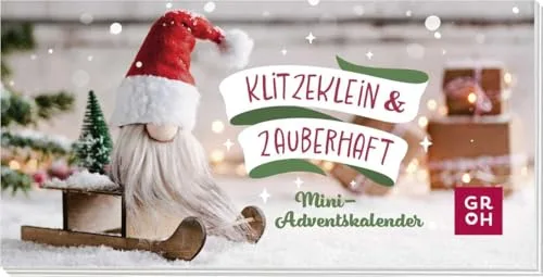 Klitzeklein & zauberhaft: Mini-Adventskalender | 24 weihnachtliche Wünsche im Hosentaschenformat, ideales Advents- und Wichtel-Geschenk oder für selbst gemachte Adventskalender
