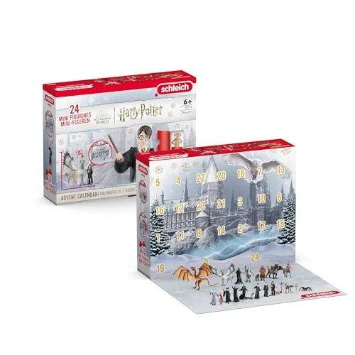 schleich HARRY POTTER Adventskalender 2025 – 99175 | detailgetreue Sammelfiguren & Spielfiguren | Geschenkidee für Kinder ab 6 Jahren & Sammler | Weihnachtskalender mit 24 Figuren & Zubehör