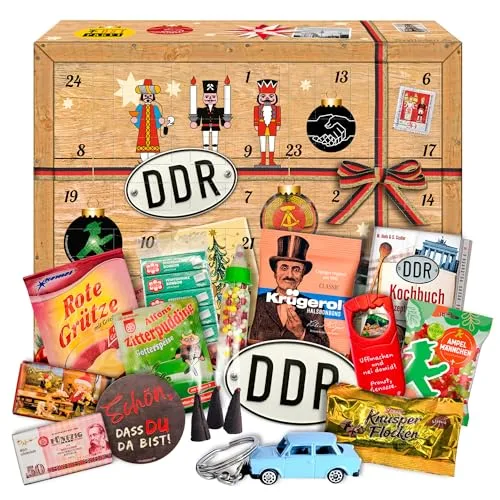 Adventskalender mit 24 Ostprodukten - Spezialitäten aus dem Osten - Version 2025
