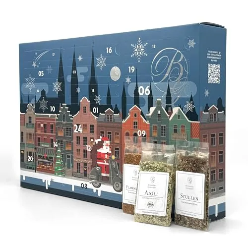 Boomers Gourmet - Premium Adventskalender Gewürze, Gewürz Adventskalender 2025, Exklusiver Gewürze Weihnachtskalender, Gourmet Adventskalender, 24 Hochwertige Gewürze zum Genießen - 1 Stück