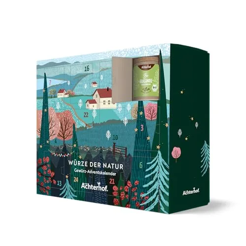 Achterhof Gewürz-Adventskalender „Würze der Natur“ | 24 hochwertige Gewürze aus aller Welt