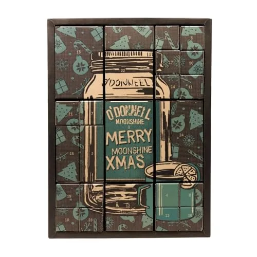 O'Donnell Likör Adventskalender 2025 – Exklusiver Moonshine Advent Calendar Füllung Männer mit Weihnachtslikören (limitierte Auflage) - 24 Überraschungen & Adventsgeschenke Alkohol zum Genießen