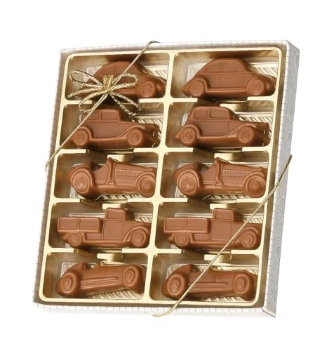 Geschenkverpackung Oldtimer Autos Edelvollmilch 100g