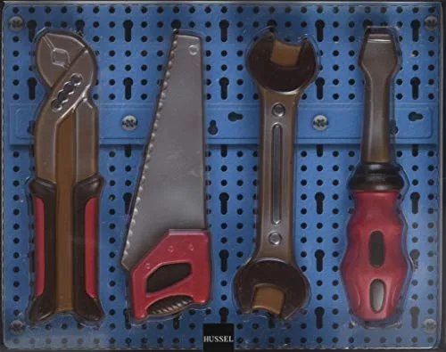 HUSSEL Werkzeug-Set Vollmilchschokolade, 150 g