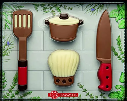 Kochset aus Schokolade I Geschenk für Koch o. Köchin