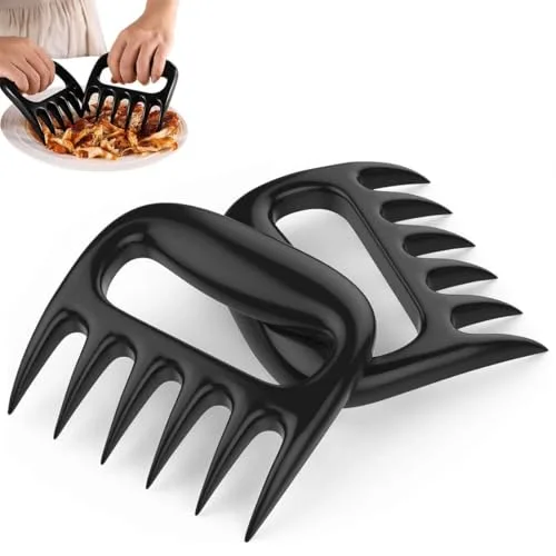 Pulled Pork Krallen, Grillzubehör Männer Geschenk, Meat Claws zum zupfen & fixieren von Fleisch, Grill Zubehör Rostfreier Stahl, Pulled Pork Rub für Grillliebhaber