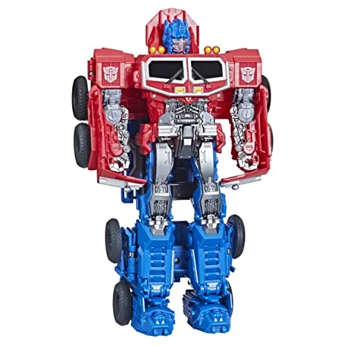 Transformers Spielzeug zum Film Aufstieg der Bestien, Smash Changer Optimus Prime Figur ab 6, 22,5 cm