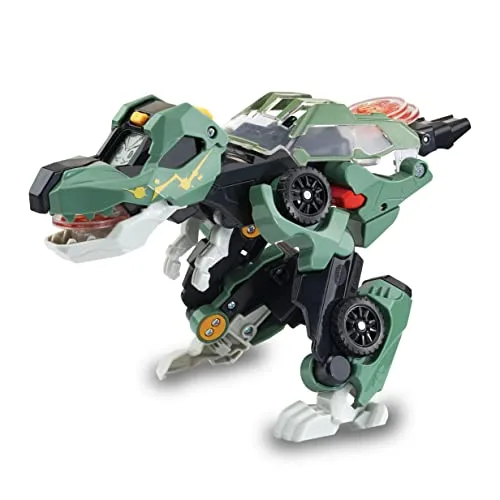 Vtech Switch and Go Dinos Launcher-T-Rex – Dino-Auto-Transformer – 2-in-1 Spielzeug mit Geräusch- und Lichteffekten – Mit Abschussvorrichtung – Für Kinder von 3-8 Jahren