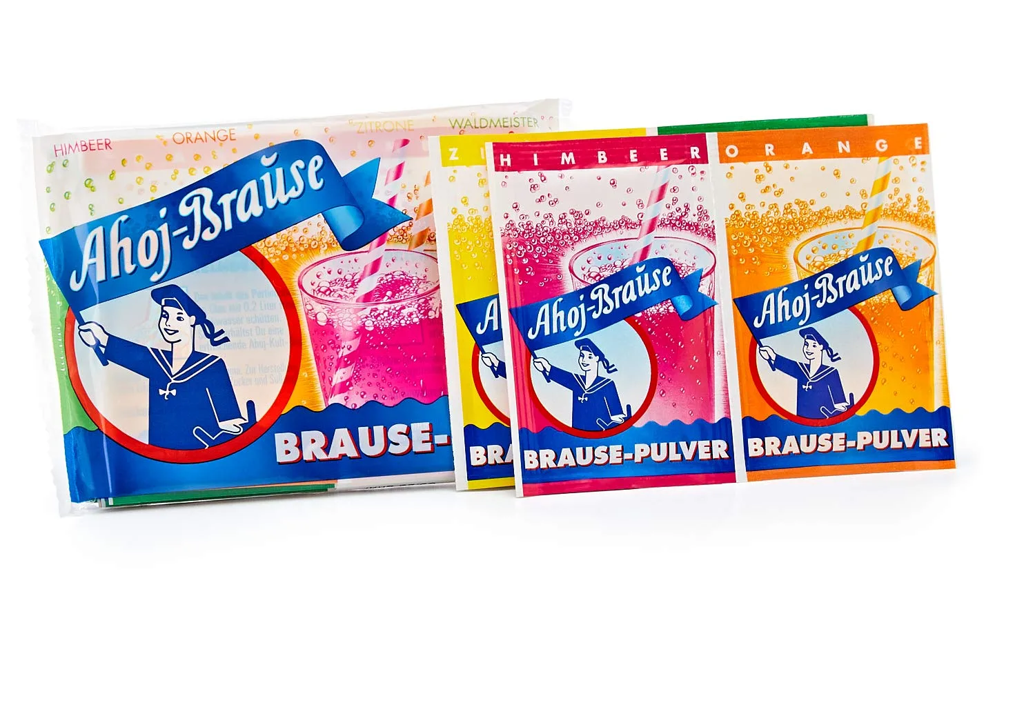 Frigeo Ahoj-Brause Pulver für ein herrlich prickel-frisches Getränk zum Trinken 10 Beutel, insgesamt 58g