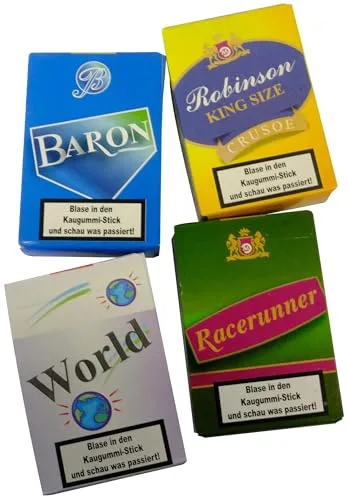 Kaugummi-Sticks mit Raucheffekt | 6er Pack à 13 Sticks | Zufällige Farbauswahl | Retro-Süßigkeit für Partys & Nostalgie-Fans | Spielerischer „Rauch“-Effekt