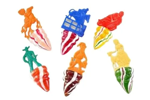 Naschig Rundlutscher | Kreisellutscher | Retro-Lollis 5er | 85g