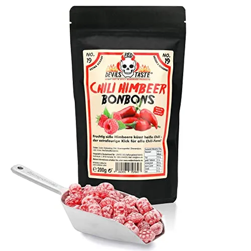 Chili Himbeer Bonbon extra scharf - 200 Gramm von RED DEVILS TASTE