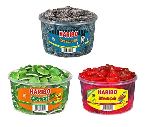 Diverse Auswahl von Süßigkeiten + 1 HL-Kauf Notizblock GRATIS (Frösche, KirschCola & Salzbrezel + 1 HL Kauf Block)