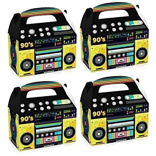 Jaqperd 90Er-Jahre-Dekoration, Neuheit, Boom-Geschenkbox, Vintage-Dekoration, SüßIgkeiten-Tischdekoration, 90Er-Jahre, 24 StüCk