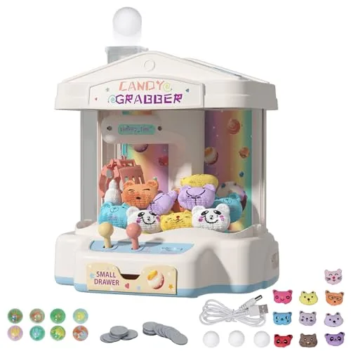 Siairo Candy Grabber Süßigkeitenautomat Süßigkeiten Greifautomat Greifer Spielautomat Vending Claw Machine für Kinder, Geburtstagsgeschenke