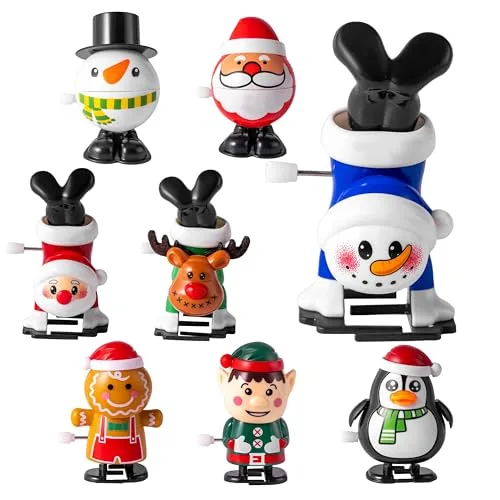 JOYIN 8 Stück Weihnachten Wind Up Toy Sortimente Stocking Stuffers für Weihnachten Party Favor Supply Zubehör