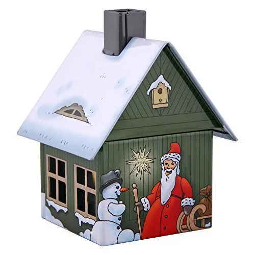 Crottendorfer Metall Häuser mit integriertem Räucherkerzenhalter Weihnachten