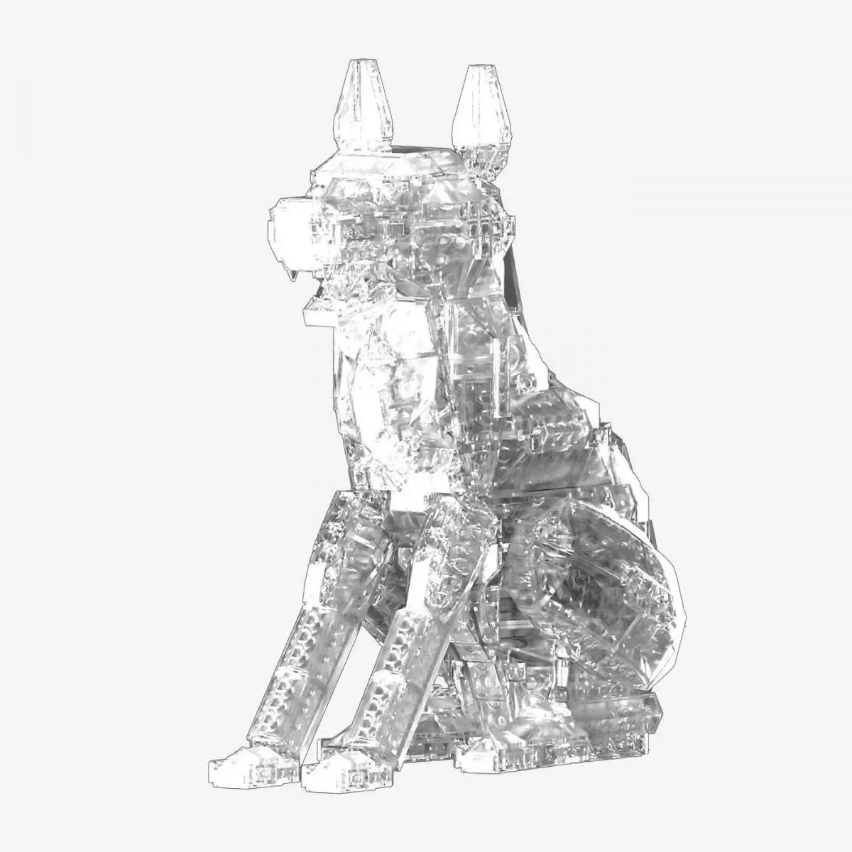 BlueBrixx Pro 108499 – Die DREI ???: Der Karpatenhund aus Klemmbausteinen mit 1027 Bauelementen