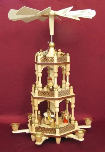 Erzgebirgsstübchen Pyramide 2 Etagen original Erzgebirge