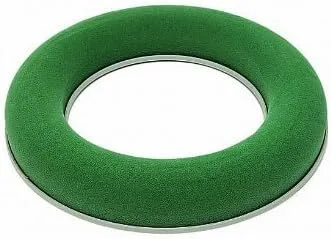 mosy Steckschaum-Ring, 17 cm, mit Plastikunterl. Steckmasse, Blumen, Blumensteckschaum, Kranz