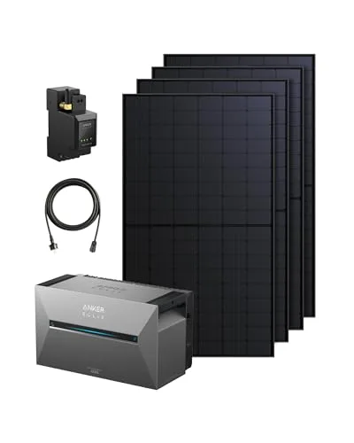 Anker SOLIX Balkonkraftwerk mit Speicher, Solarbank 3 E2700 Pro (2680Wh), bis zu 16kWh Kapazität, 4× 500W Solarpanels, 4 MPPTs (3600W), 1200W bidirektionales Laden, Anker Intelligence, Plug&Play