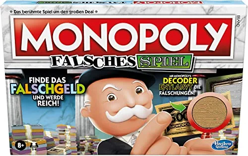 Monopoly F2674100 Falsches Spiel, Brettspiel für Familien und Kinder ab 8 Jahren, für 2-6 Spieler, Mehrfarbig, Einheitsgröße