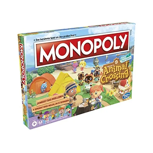 Hasbro - Monopoly - Animal Crossing New Horizons (Deutsche Version), 2-4 Spieler