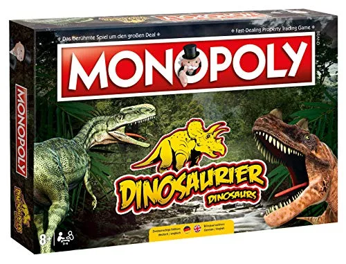 Monopoly Dinosaurier - Gesellschaftsspiel für Erwachsene und Kinder | Monopoly Special Edition | Das beliebte Brettspiel - Ab 8 Jahren für 2-6 Spieler