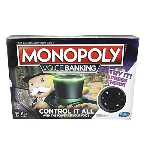 Monopoly Voice Banking Elektronisches Familienbrettspiel für Kinder ab 8 Jahren
