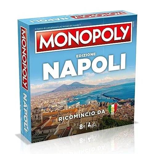 Winning Moves Monopoly Napoli City – Brettspiele für Erwachsene, Brettspiele für Kinder, Brettspiele für 2, 2 bis 6 Personen, Alter 8+