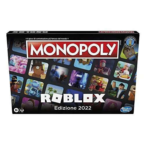 Monopoly Roblox (Kinderspielzeug, ab 8 Jahren, Hasbro Gaming) Länderversion: Italien ( Mehrfarbic )