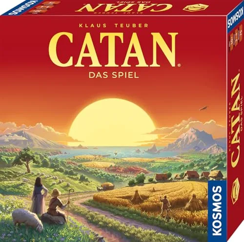 Kosmos 684655 Catan - Das Spiel, Basisspiel Siedler von Catan, Strategiespiel für 3-4 Personen ab 10 Jahren, Brettspiel-Klassiker, Familienspiel, Gesellschaftsspiel