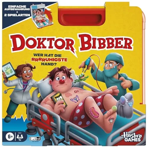 Hasbro Games Doktor Bibber elektronisches Brettspiel in Einer Tragebox - Deutsche Fassung, Sonstige