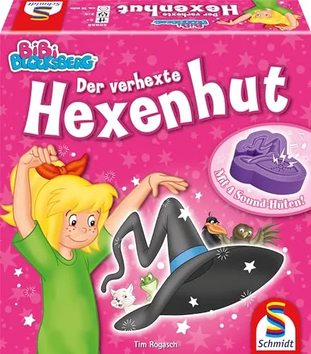 Schmidt Spiele 40658 Bibi Blocksberg, Der verhexte Hexenhut, Memo und Aktionsspiel, Kinderspiel