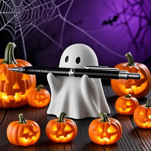 Geister Deko Halloween Ghosts Halloweendeko Gespenster Decoration Figuren Dekoration Tisch Zubehör Geist Figur Gadgets Spooky Statue Deco Aesthetic Cute Lustige Stiftehalter Gost Tischdekoration