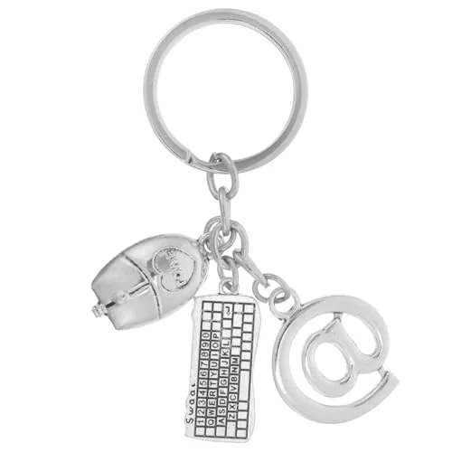 SHERCHPRY Hängender Schlüsselanhänger Tastatur Schlüsselbund Anhänger Für Computer Rucksack Und Handtasche Langlebiger Charm Als Für Technikliebhaber