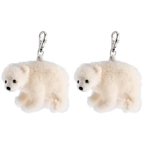Schaffer 236 Plüsch Schlüsselanhänger Eisbär Iluk, 8-12 cm (Packung mit 2)