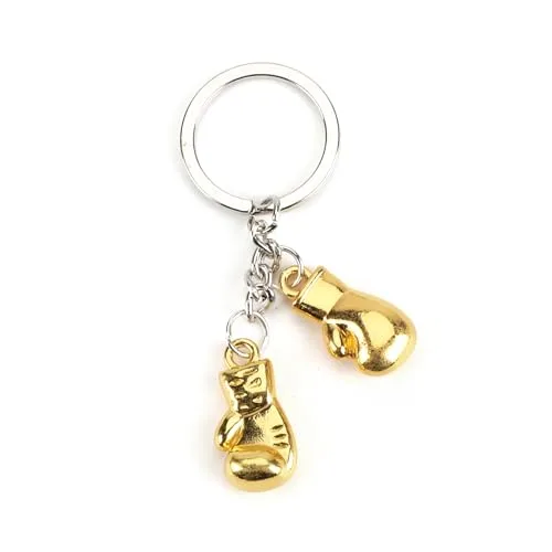 MUCOOS Schlüsselanhänger Mit Boxhandschuhen, Schlüsselanhänger, Goldene Boxhandschuhe, Geschenke Für Boxbegeisterte, Geschenke Für Sportbegeisterte, Geschenke Für Frauen, Geschenke Für Freunde
