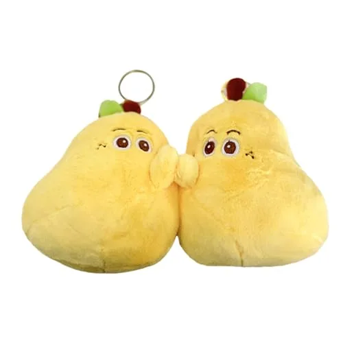 Plüsch-Anhänger-Paar-Schlüsselanhänger-Spielzeug – bezauberndes „Never Give Up“-Ornament für Taschen | Plüschpuppen-Anhänger für Rucksäcke, Tragetaschen, Umhängetaschen | Lustige und ausgefall