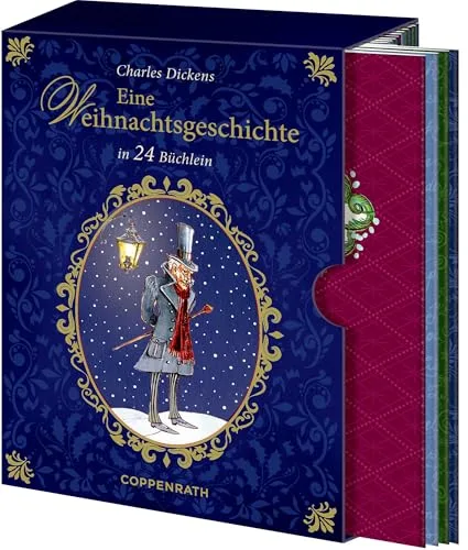 Der bibliophile Buchbox-Adventskalender: Charles Dickens' Weihnachtsklassiker in 24 Büchlein (Literarische Adventskalender)