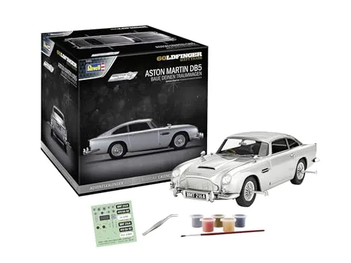 Revell Adventskalender James Bond Aston Martin DB5, James Bonds Auto in 24 Tagen zusammenbauen, Adventskalender für Jungen, Mädchen & Erwachsene ab 10 Jahren, Geschenkidee